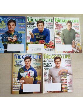 Dr. Oz The Good Life Magazine Lot of 5 Issues 1-5 Jan-June 2017 Health Lifestyle
